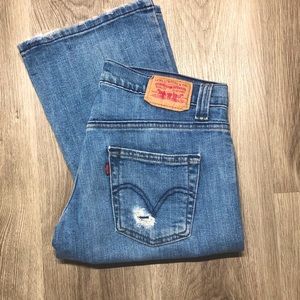 Levi boot cut jeans